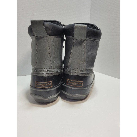 London Fog Ashford Waterproof Shell 3M Duck Boots Grey PG5510 Mens Size 8 M - Picture 3 of 11